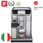 ماكينة قهوة أوتوماتيك De'Longhi ديلونجي PrimaDonna Elite ECAM650.75.MS – 2 لتر – 1450 وات – فضي