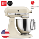 عجان كهربائي KitchenAid كيتشن إيد 5KSM175PSEAC – 300 وات – 4.8 لتر – كريمي