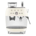 ماكينة إسبريسو يدوية مع مطحنة SMEG سميج EGF03CREU – 2.4 لتر – 1650 وات – 20 بار – كريمي