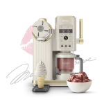 ماكينة ايس كريم نينجا باللون الجولد - Ninja CREAMi Scoop & Swirl Soft Serve Ice Cream Machine stone gold NC701STGD