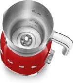 ⁦صانع رغوة الحليب سميج SMEG MFF11RDUK – 600 مل – أحمر⁩ - الصورة ⁦5⁩
