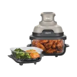 نينجا كريسبي 4 في 1  كريمي - Ninja CRISPi 4-in-1 Portable Glass Air Fryer fn101ukstgd