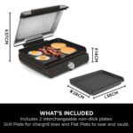 ⁦Ninja Sizzle Indoor Grill & Flat Plate GR101UK | شواية نينجا كهربائية داخلية⁩ - الصورة ⁦2⁩