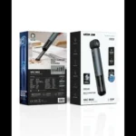 ⁦مكنسة ومنفاخ سيارة لاسلكية Green Lion Vac Max – 150 واط، شفط 19kPa، بطارية 6000mAh، USB-C، رمادي⁩ - الصورة ⁦6⁩