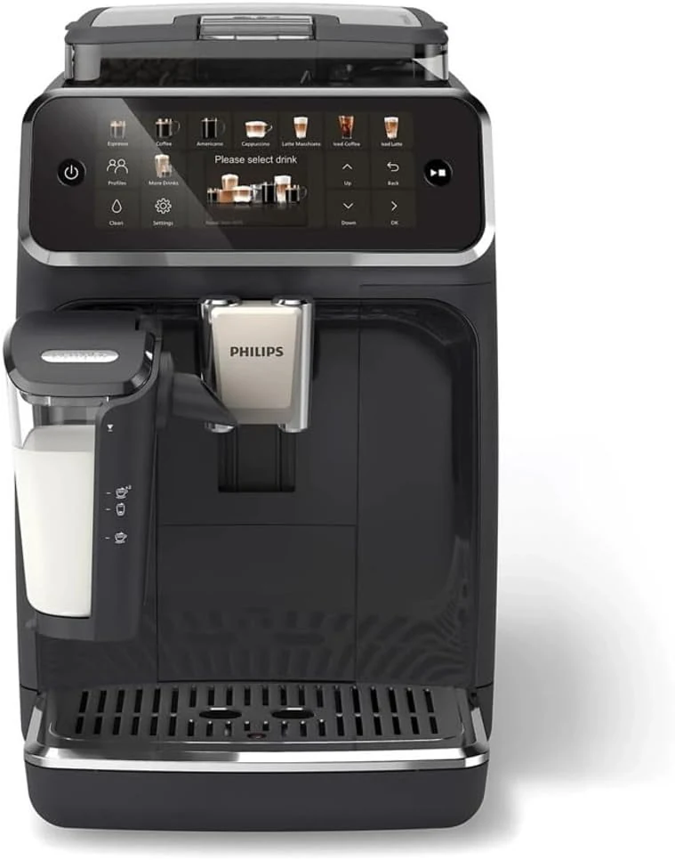 ماكينة إسبريسو فيليبس LatteGo 5500 موديل EP5541/50 لون أسود بالكامل - صورة 1