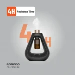 ⁦موزّع عطور بدون ماء Porodo Lifestyle Aroma Sphere – انتشار بارد، 3 أوضاع، بطارية 7 أيام، شحن USB-C، أسود⁩ - الصورة ⁦6⁩