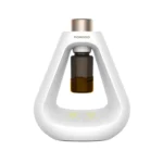 موزّع عطور بدون ماء Porodo Lifestyle Aroma Sphere – انتشار بارد، 3 أوضاع، بطارية 7 أيام، شحن USB-C، أبيض